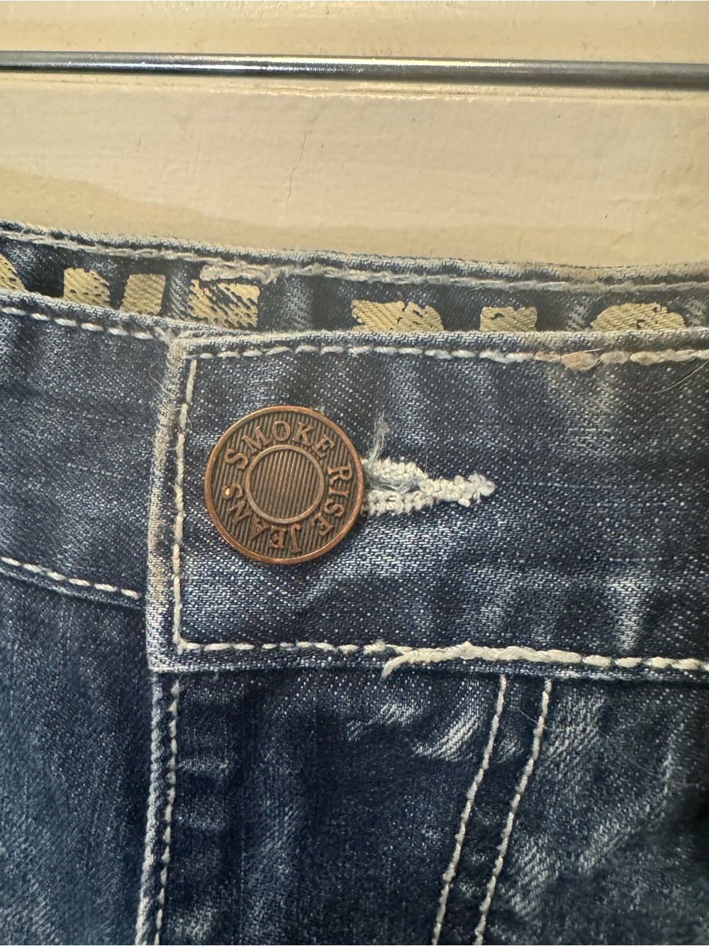 Men's Distressed Denim Jean Shorts – Washed Blue 0328 - Picture 2 of 5